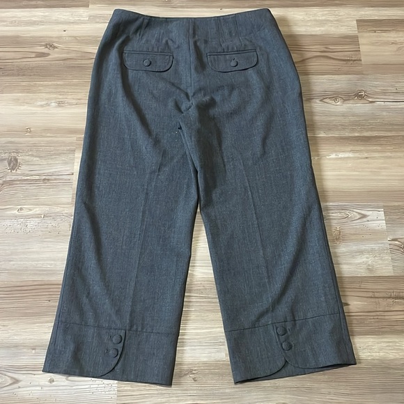 Ann Taylor Margo cropped trousers Gray Womens 2 Neutral Business casual Career - Picture 10 of 14